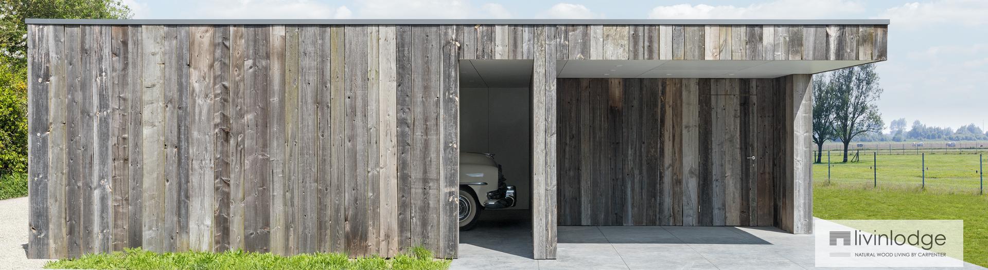 Modern carports in timber