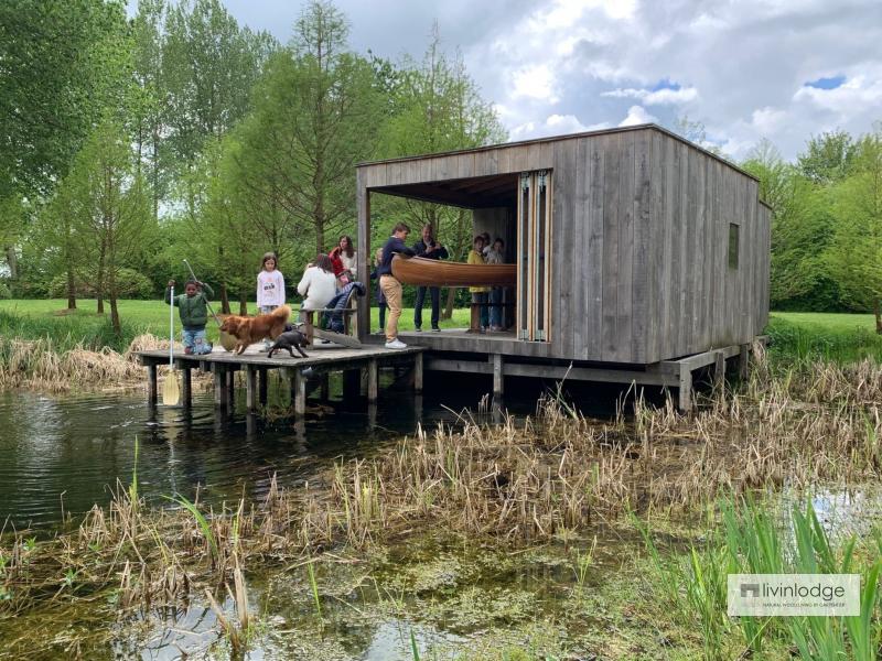 Lake Cabin in eiken, regio Brugge