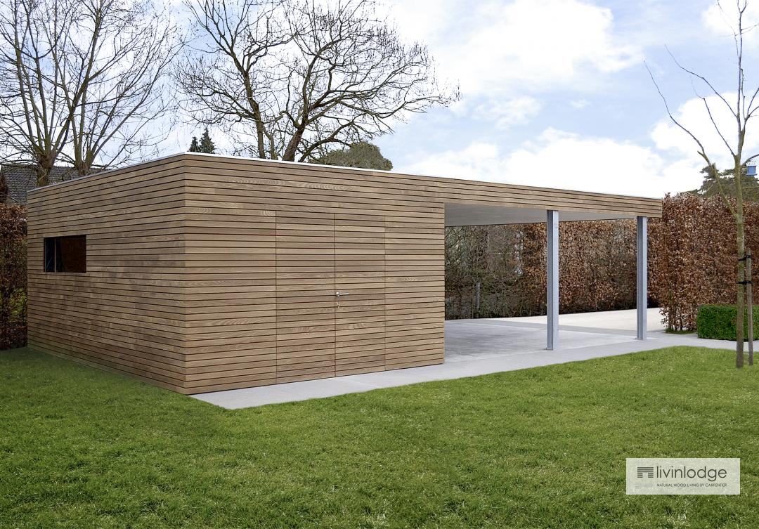 Modern carports in timber